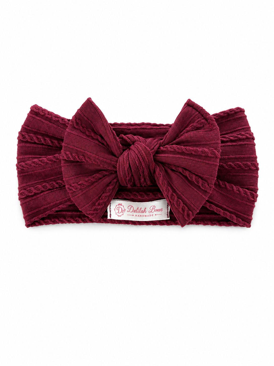 Mulberry Sweetheart Bow Headband