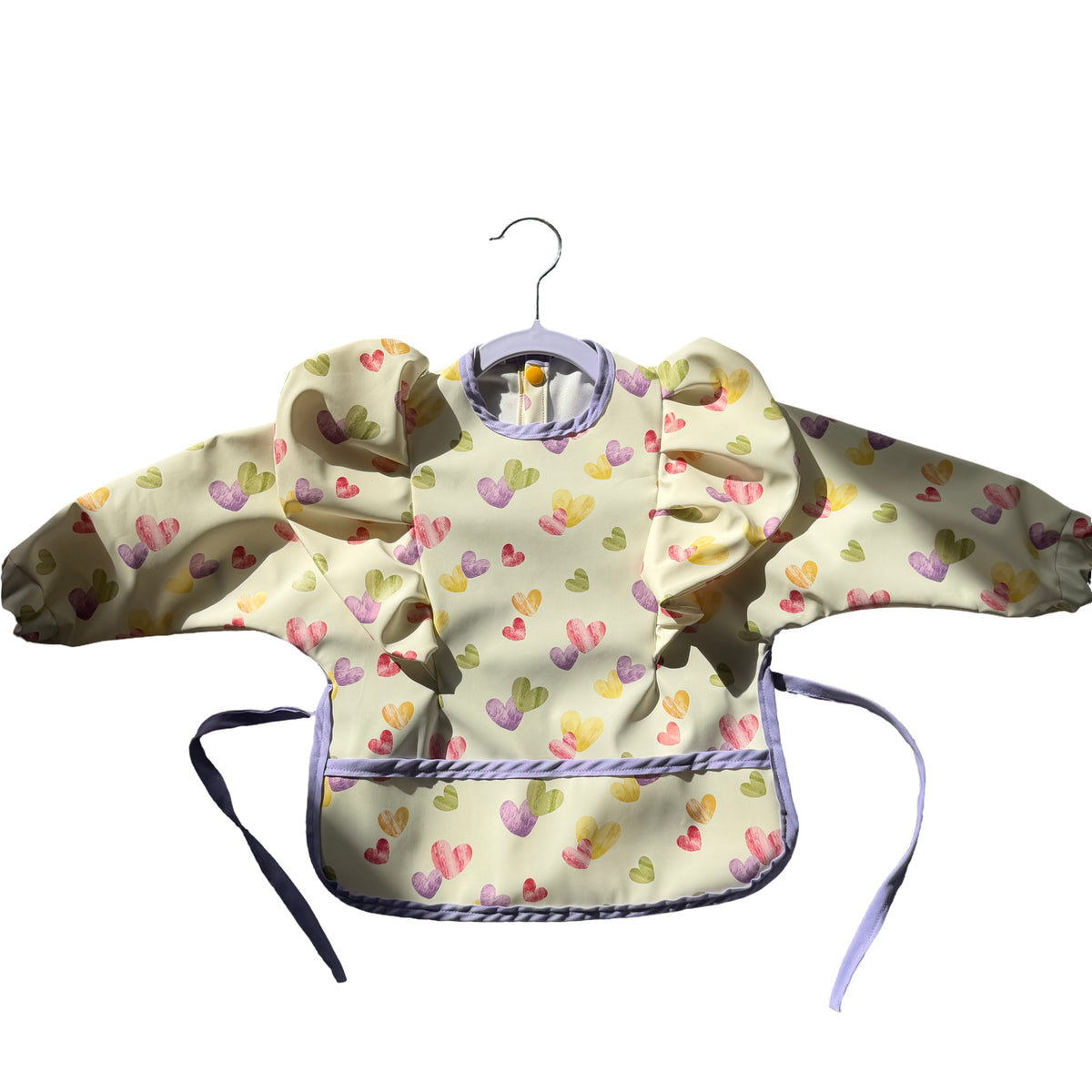 Hearts Long Sleeve Bib
