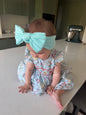 Sky Blue Statement Bow Headband