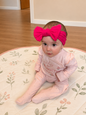 Fuchsia Sweetheart Bow Headband