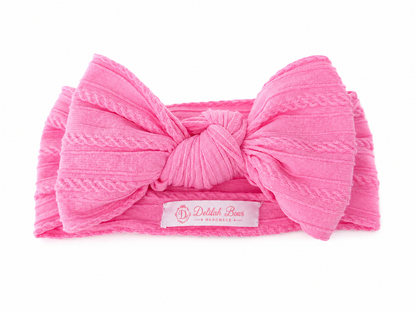 Bubblegum Pink Statement Bow Headband
