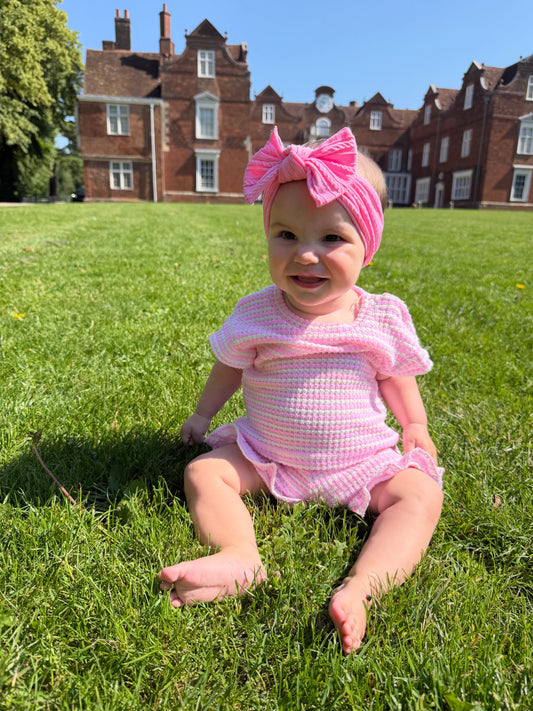 Bubblegum Pink Sweetheart Bow Headband