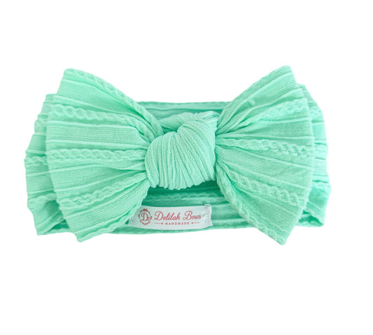 Mint Statement Bow Headband