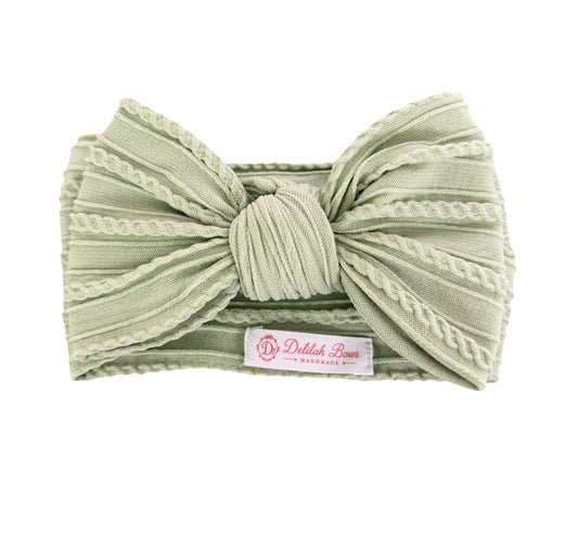 Sage Statement Bow Headband