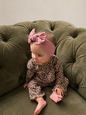 Vintage Pink Sweetheart Bow Headband