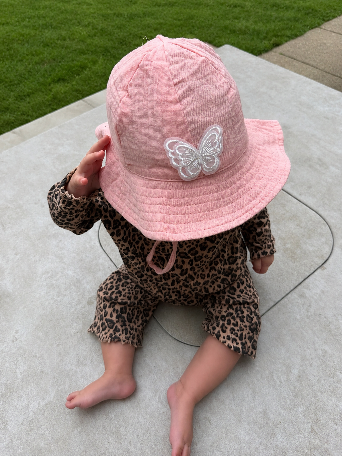 Pink Butterfly Summer Sun Hat