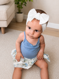 Pearl White Sweetheart Bow Headband
