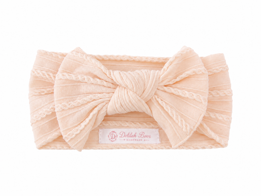 Peach Cloud Sweetheart Bow